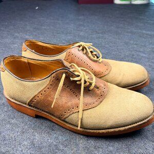 Keith Highlander Mens Oxford Two tone suede shoes